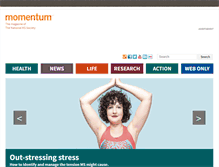 Tablet Screenshot of momentummagazineonline.com